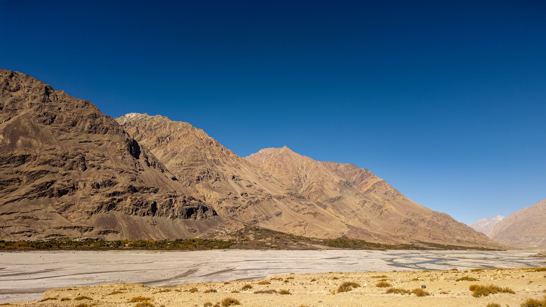 Camel ride in the Nubra Valley landscape